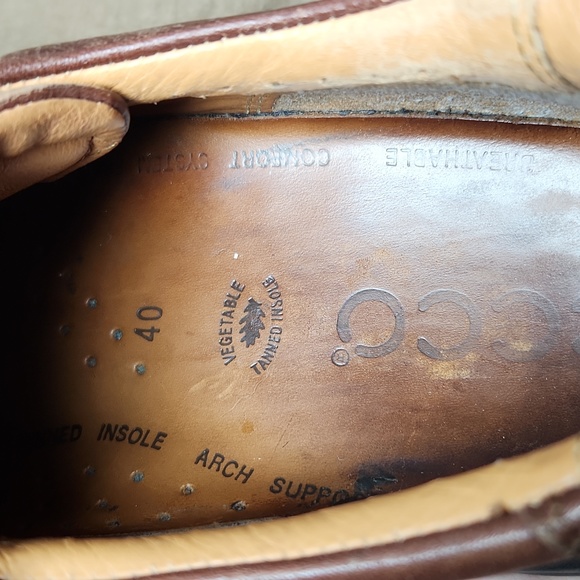 Ecco Men's Seawalker Casual Brown Leather Oxford Shoes Size 40 / Mens 6/6.5 - Picture 9 of 10